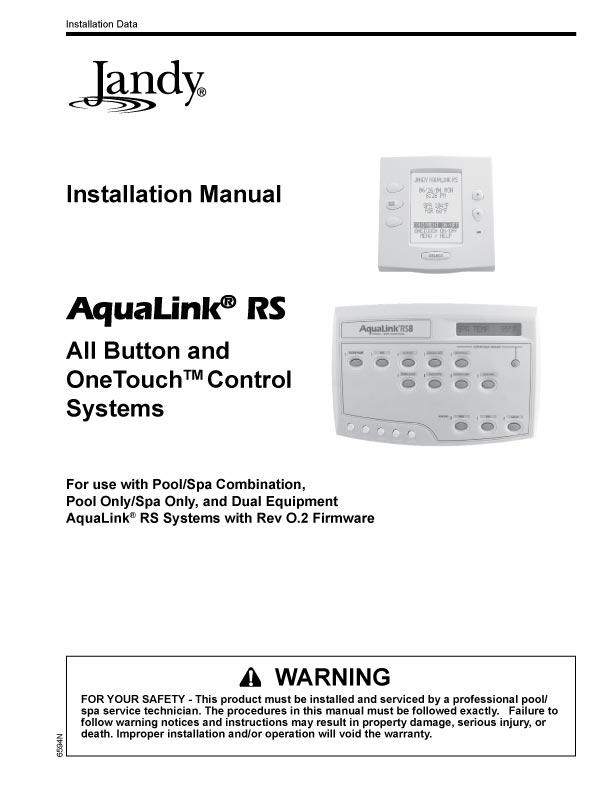 Product Manuals Swimming Pool Automation & Mobile Apps by ZODIAC®